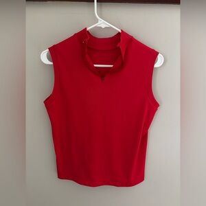 Vintage Red Sleeveless Women's Top M
